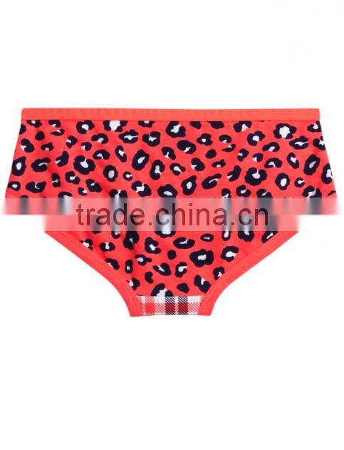 Colored dots printing design girls underwear shorts briefs