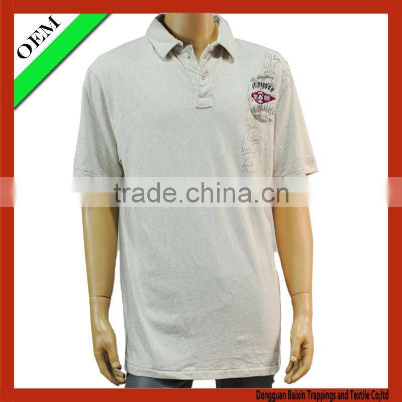 High Quality Fashion Style Cotton Printed Men polo t-shirt