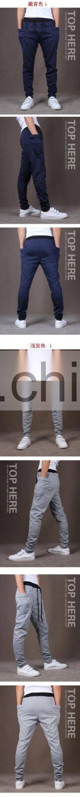New Fashion Sweatpants Trousers Latest Design Men Harem Pants Sport Pants , Big Pocket Design Cargo Men Joggers
