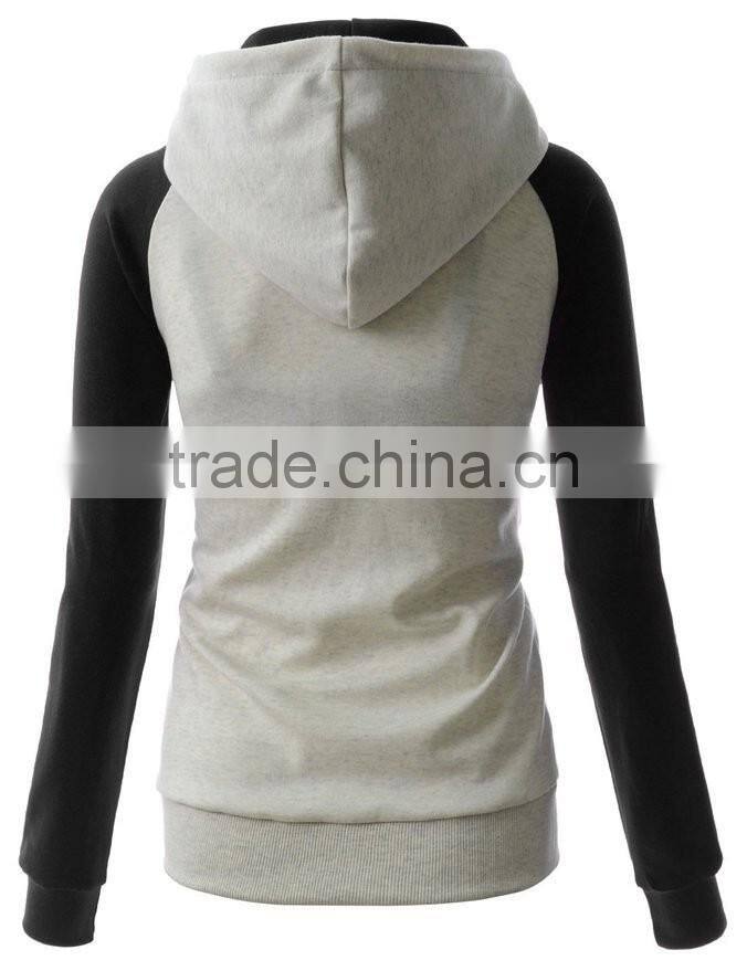 Plain Womens Pullover Hoodie/Ladies Fleece Sweatshirt Hoody/Woman Coat and Jacket