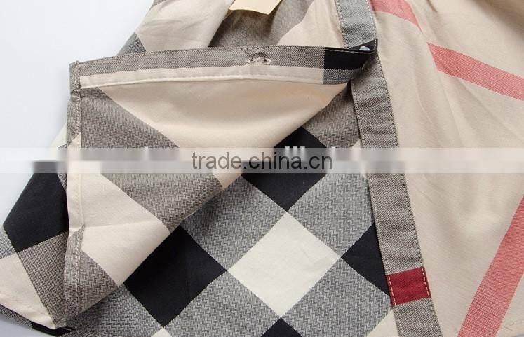 New Summer Brand Design Girls Dress Plaid 5 Colors Princess 2-6T Children Clothing England Style Baby Girl Clothes