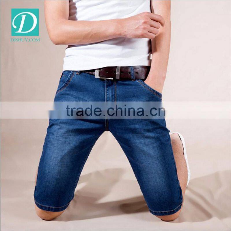 2016 cotton shorts men new short jeans with good elasticity