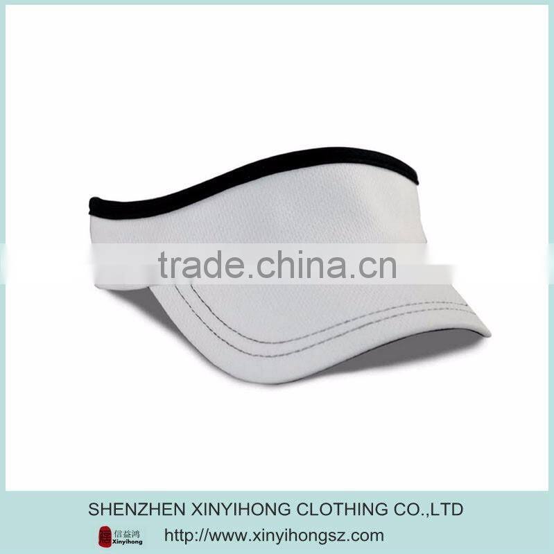 100% polyester mesh golf visors caps