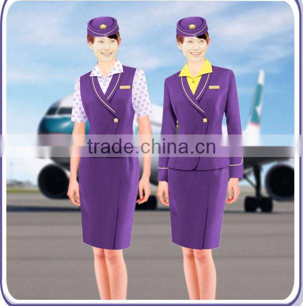 air hostess costume uniform/ air stewardess uniform