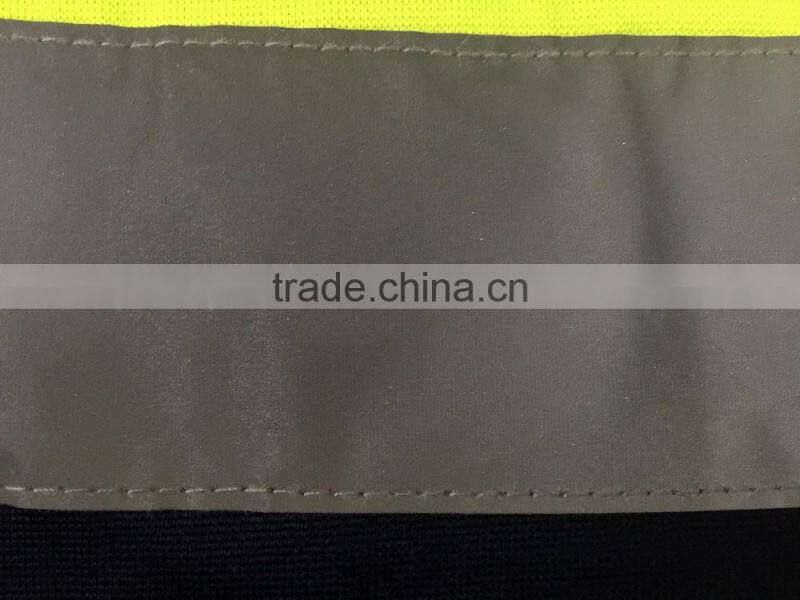 100% polyester Two tone hi vis sweatshirt safety jacket with reflective tape meet AS/NZS