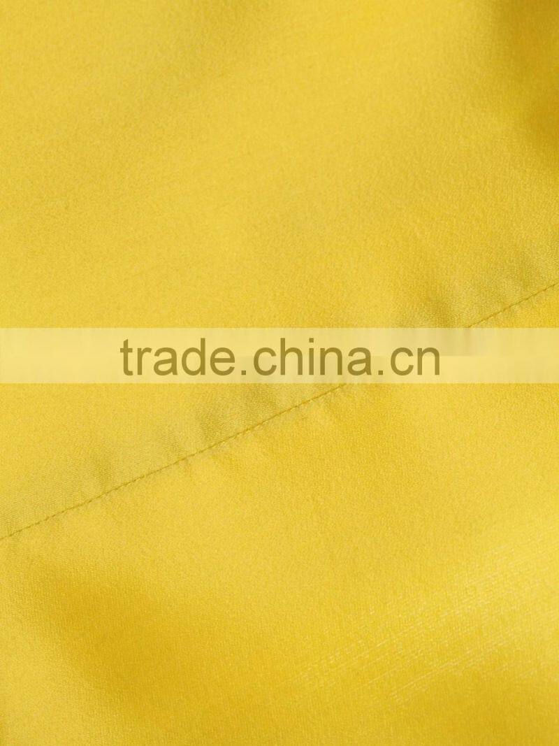 Office ladies simple blank yellow/black back split carrer formal dresses