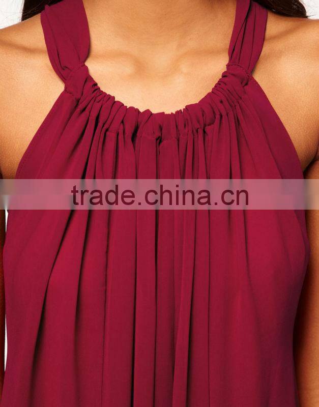 Swing Dress With Lace Trim