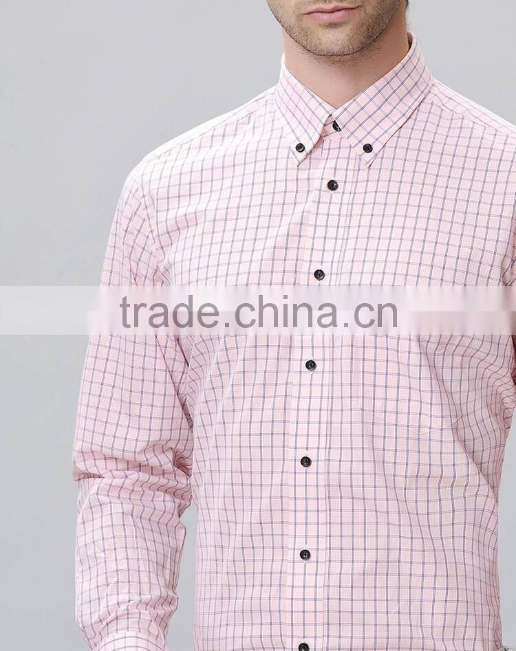 New design men casual shirts fancy plaid design wholesale clothing
