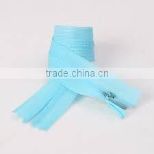 Closed End 3# invisible nylon zipper with normal tape for woman clothes