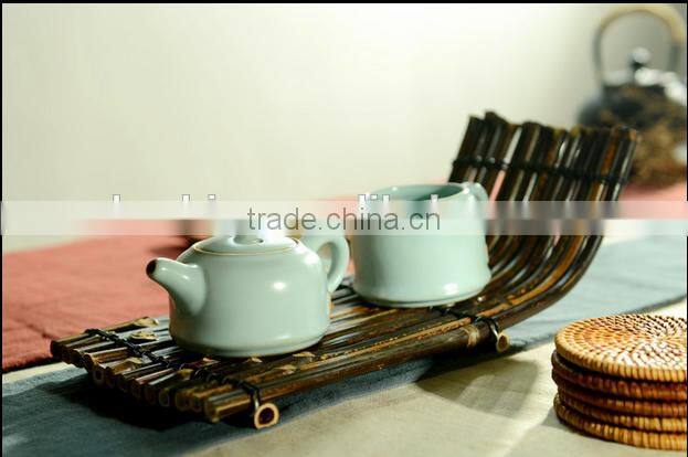 Handmade simple economical bamboo tea tray