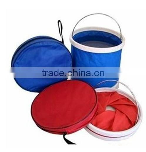 Outdoor Camping Folding Collapsible Bucket Barrel-11L-Zipper bag