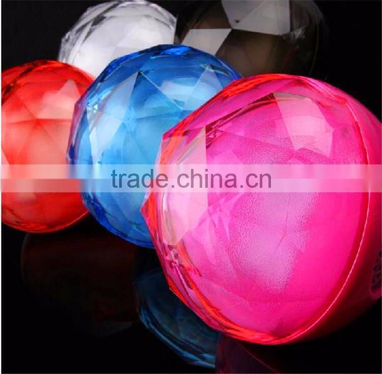 Fashion design Crystal magic light color changing ball portable smart control color changing led bluetooth speaker