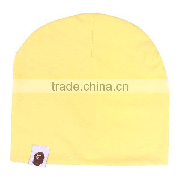 wholesale plain knit cotton baby beanie hat