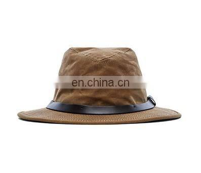 wholesale blank/custom black with the leather belt bucket hat/cap