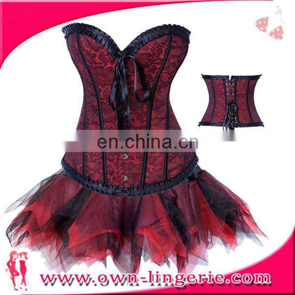Women Good Jacquard Corset Tutu Dress