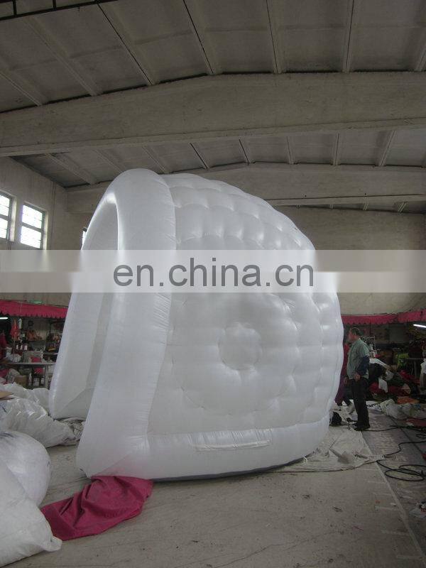 customized small inflatable tent, led inflatable booth of helmet