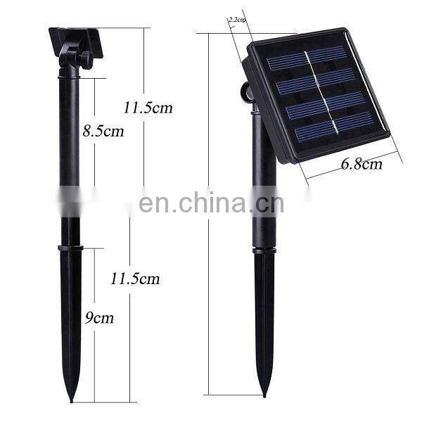 Solor Power Outdoor Indoor Garden Viewing Light 20LED Christmas Elk Light String for Wedding Courtyard Celebrate - Purple