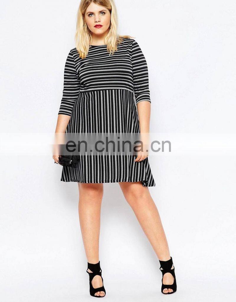 Plus size women clothing oem custom womens clothing fat women dresses