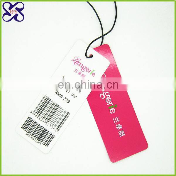 Denim hang tag safety pin garment thick hang tag for topcoat