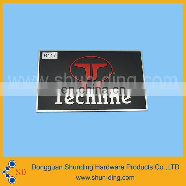 High quality etching and fill color alluminum nameplate
