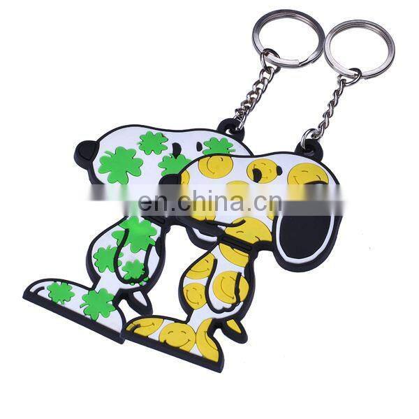 cute nice promotional car shape silicone keyring with logo keychains
