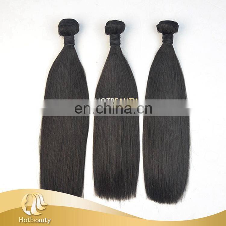 One Donor Shedding Free Cheap Black Hair Weft Hair Extensions Double Drawn Hair