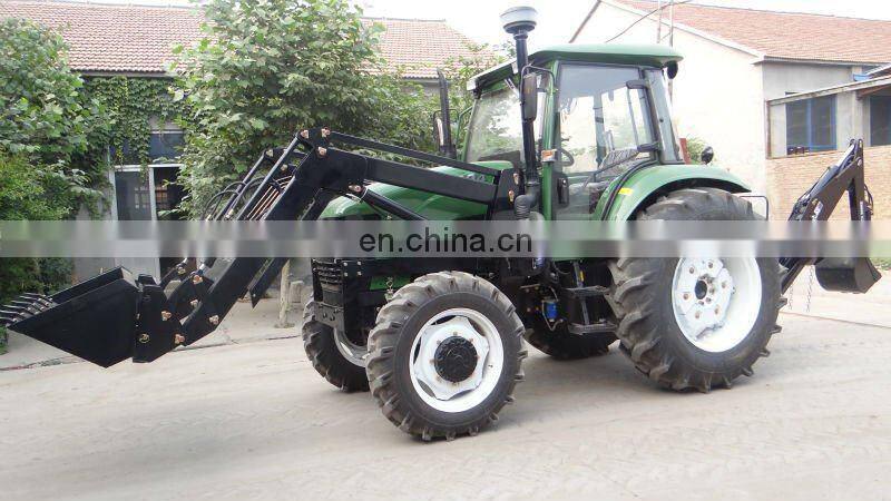 Best price 100hp tractor with cab/air conditioner front end loader