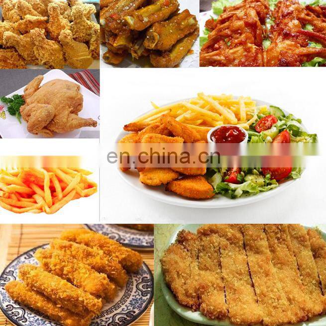 China factory hot selling industrial fish chicken meat potato chips fryer machine with cabinet price