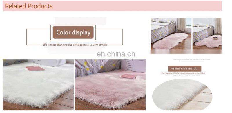 60x90cm faux fur rug for living room
