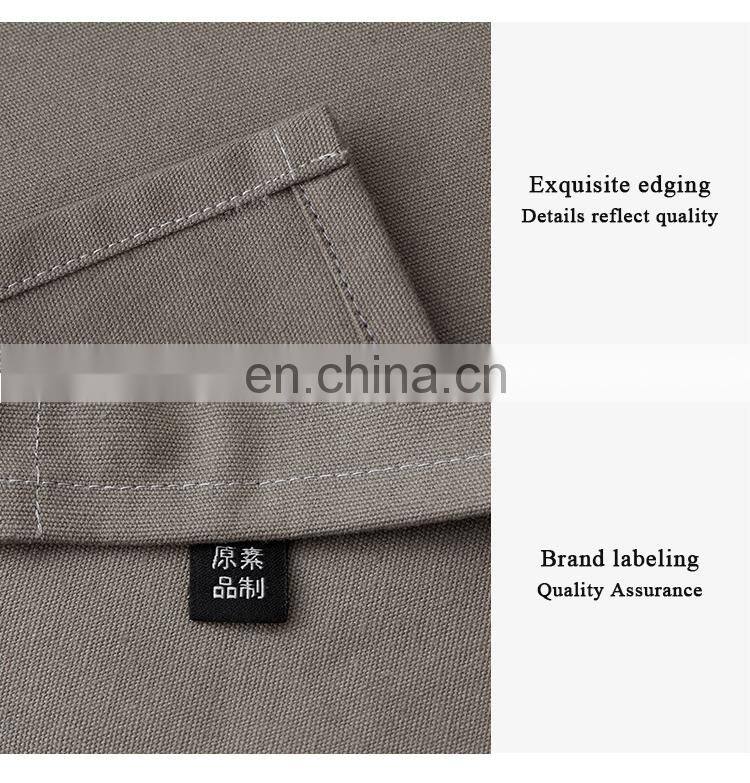 RAWHOUSE design rectangle cotton withe gray canvas dining table runner