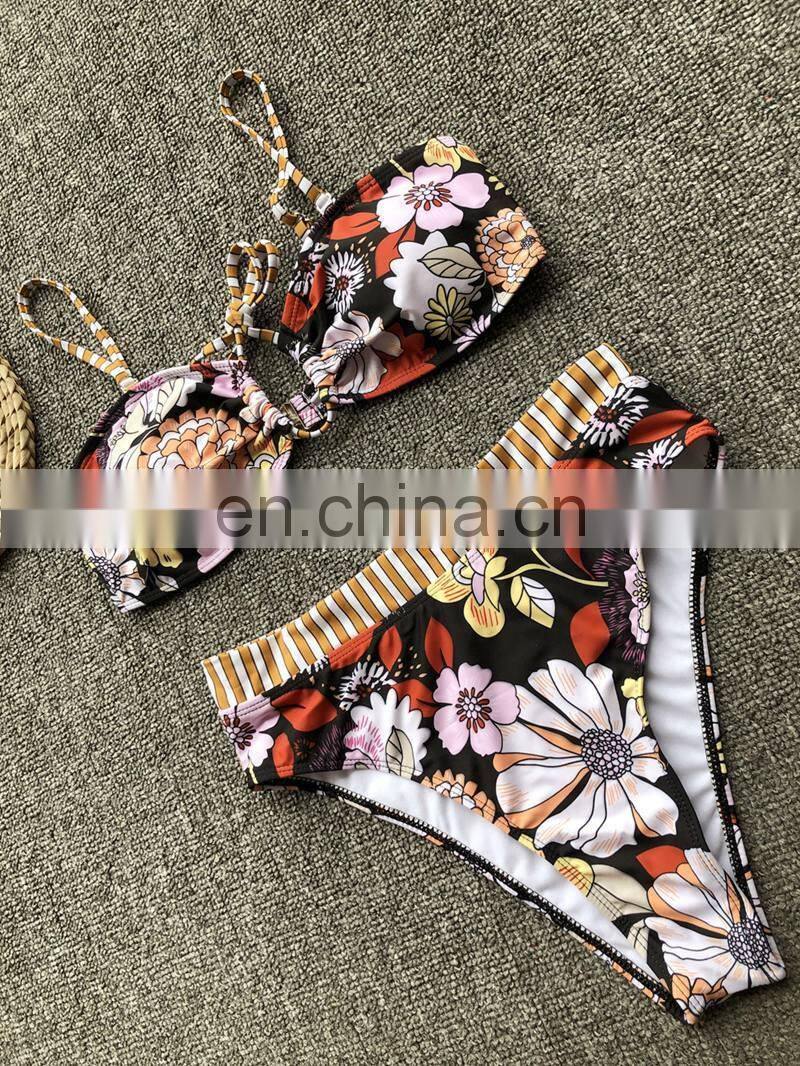 Bikini 2019 women split bikiniS speed selling sexy bandage print swimsuit swim suit swimwear women