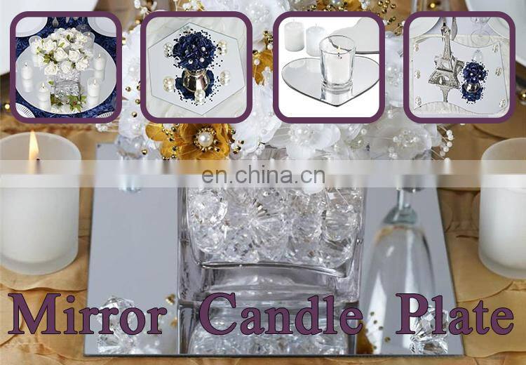30cm Wedding Mirror Candle Holder Plates