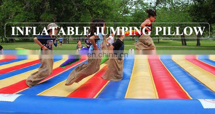 Customized Size High Jumper Inflatable  Jumping Bouncer Pad Pillow Mat for Sale Kids