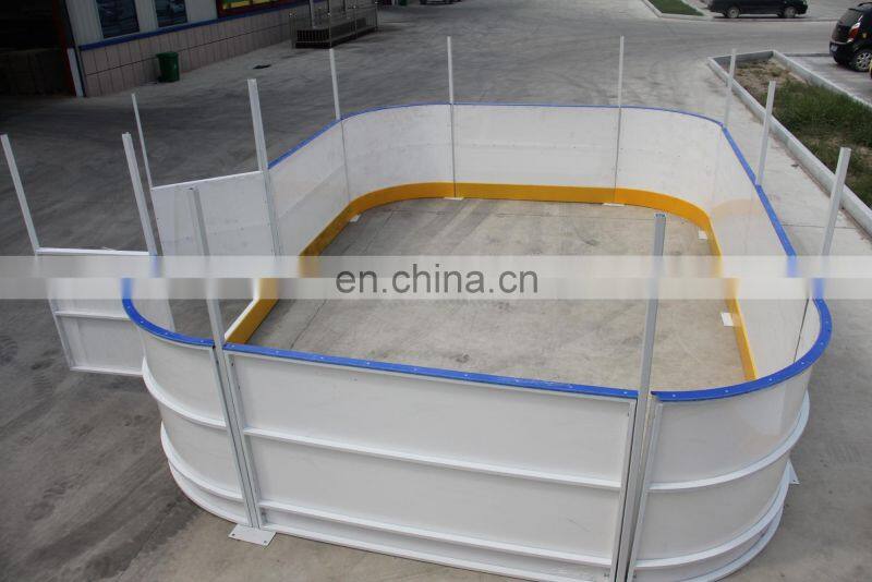 HDPE fence for ICE Rink,ice skating rink dasher board,Polyethylene sheet synthetic ice rink barrier