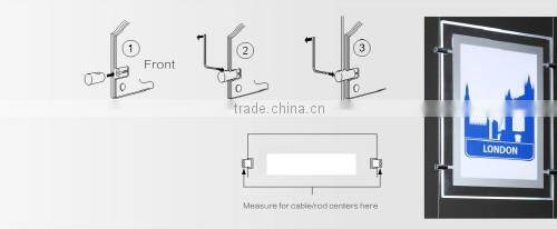 acryl sign holder clamp