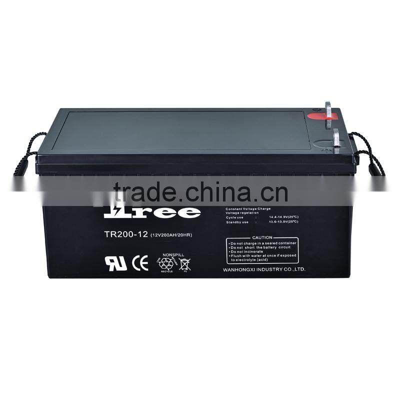 MF rechargeable Ups Battery Agm12v 200ah For UPS System Manufacturer