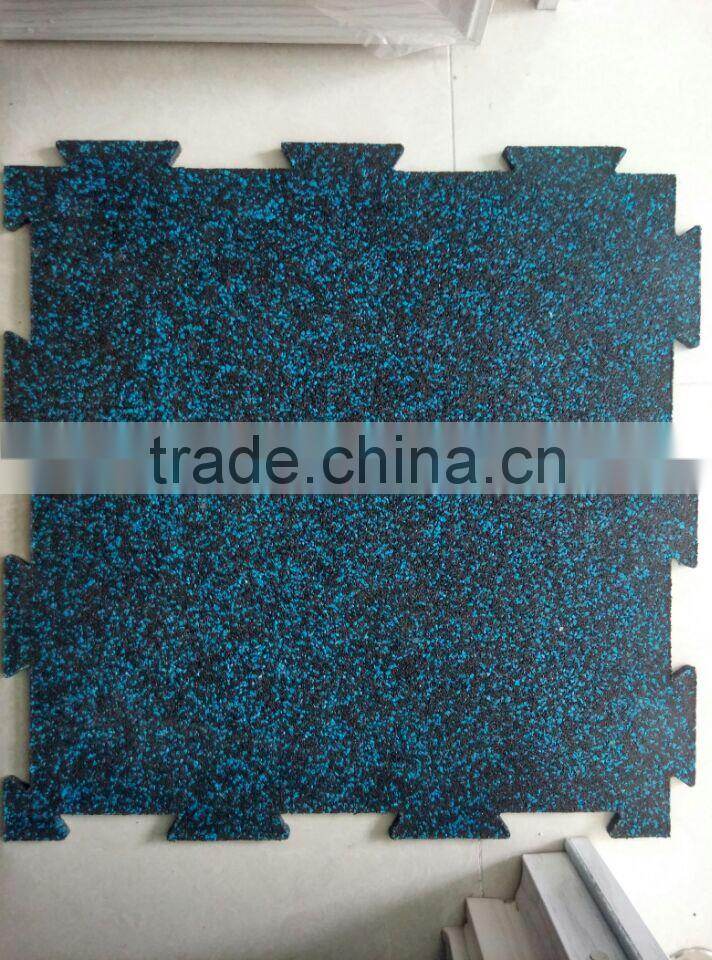 Sports rubber flooring mat with high density