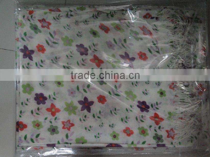 S085 latest design printed rectangle islamic scarf 2011