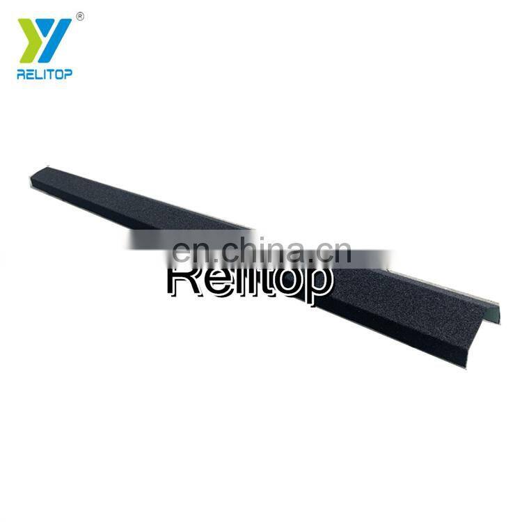 Factory Wholesale Dropshipping Soundproof Slate Old Roofing Material Stone Coated Metal Roof Tile Accessories Ridge Fascia Board