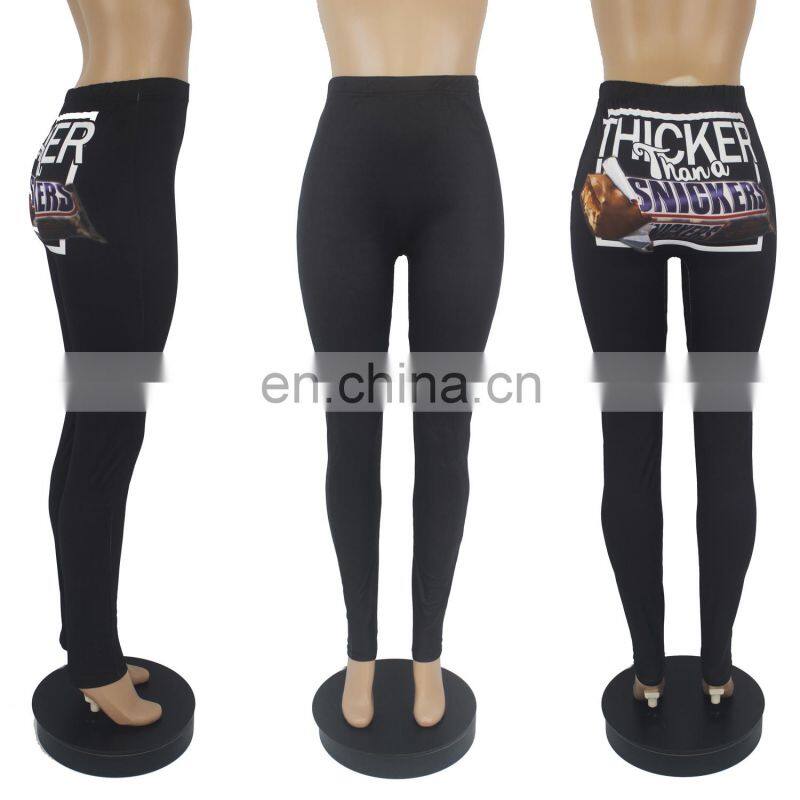 Fall clothing 2020 High Waisted Yoga Workout Long Pants Tight Butt leggings Candy Snack corn pants in womens