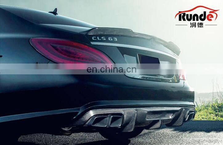 Runde Auto Car Modification Body Parts Carbon Fiber Vorsteiner Style Spoiler Suitable For 2013-2017 Mercedes-Benz CLS350 spoiler