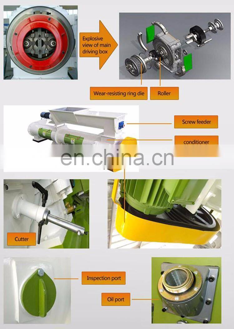1.8t/h Dingli Factory Supply Animal Feed Pellet Press for Farms Feed Mill