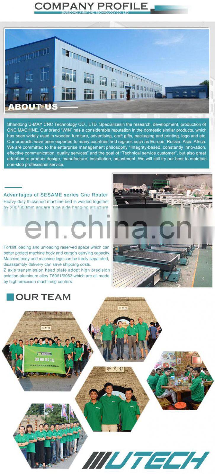 Advertising cnc router machine for cutting acrylic MDF plywood foam wood engraving carving machine 1325