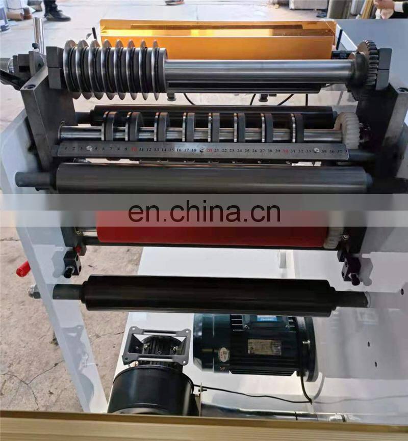 UTS320 Narrow web Automatic Adhesive Sticker Slitter rewinder