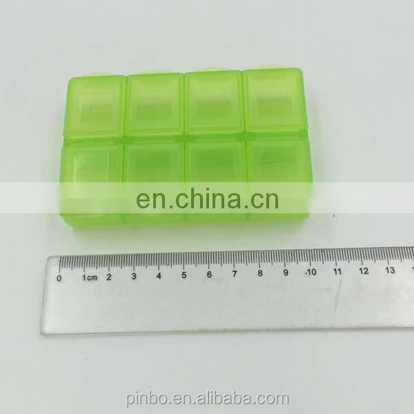 Custom Logo Plastic 8 compartments pillbox