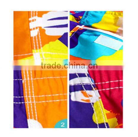 New men's surfing plaid swim trunks