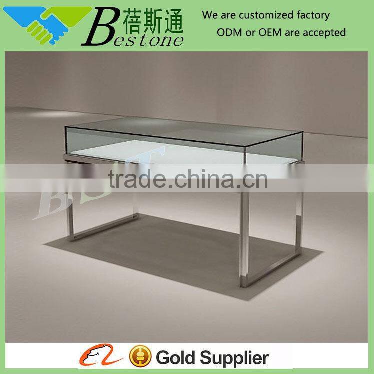modern glass vitrine cabinet for jewelry display