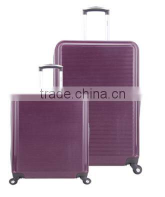 Most popular fashion style purple 24" luggage trolley suitcase