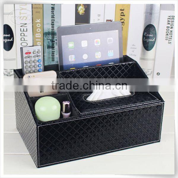 Christmas season hot promotion leather toilet paper tissue holder box storage box for home furniture