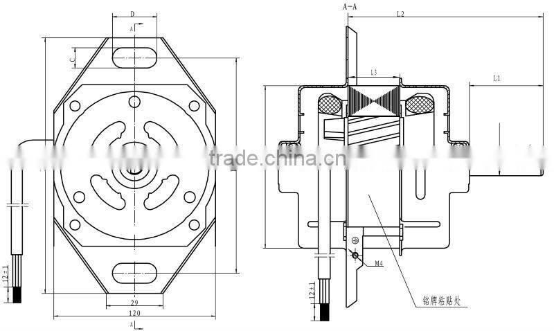 ac electric automatic washing motor